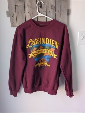 "L'été Indien" Graphic Crewneck Sweatshirt